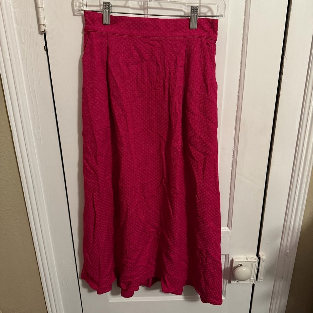 Buru Everyday Skirt Fuchsia Dot Hot Pink Small Midi